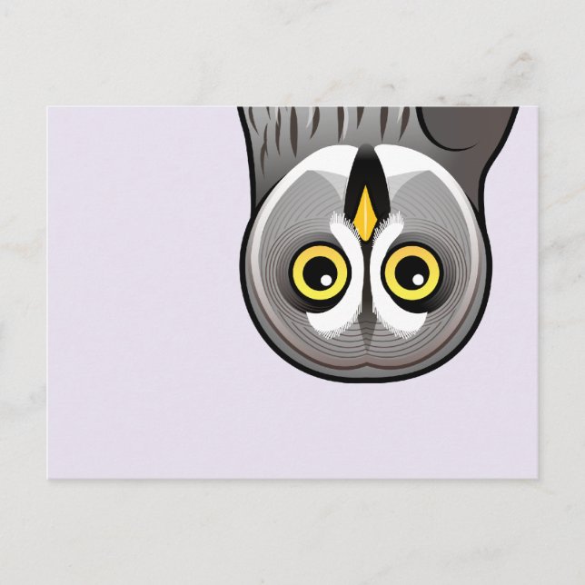 Niedliches graues Owl Postkarte (Vorderseite)