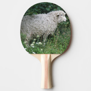 Niedliches Greedy Sheep Eating Ping Pong Paddle Tischtennis Schläger