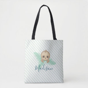 Niedliches Green Baby Slots Monogram Tote Bag