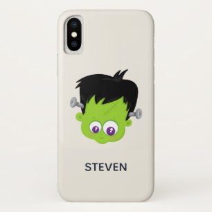 Niedliches Green Frankenstein Monster-Gesicht Hall Case-Mate iPhone Hülle
