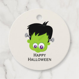 Niedliches Green Frankenstein Monster-Gesicht Hall Geschenkanhänger