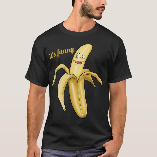 Niedliches großes Bananent-shirt - lustiger T-Shirt (Vorderseite)