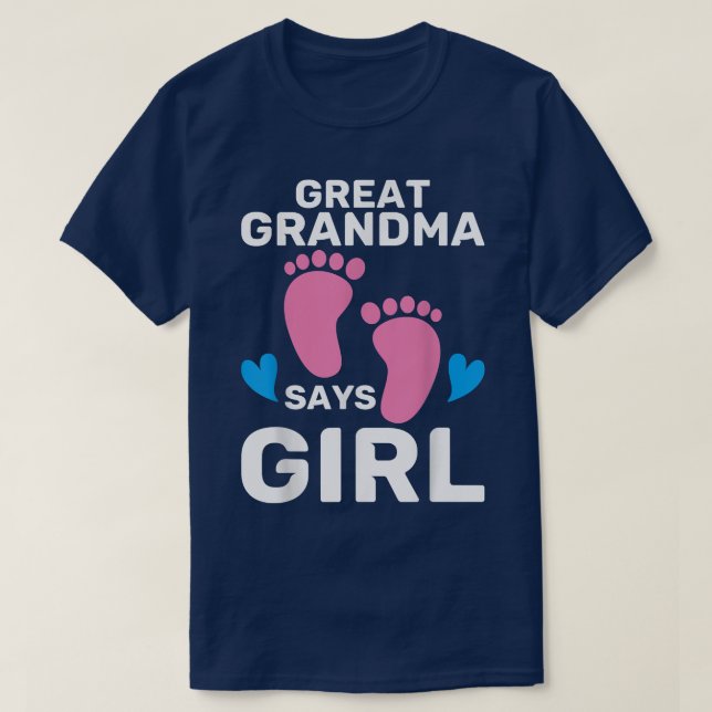 Niedliches Großes Oma-Geschlecht offenbart große O T-Shirt (Design vorne)