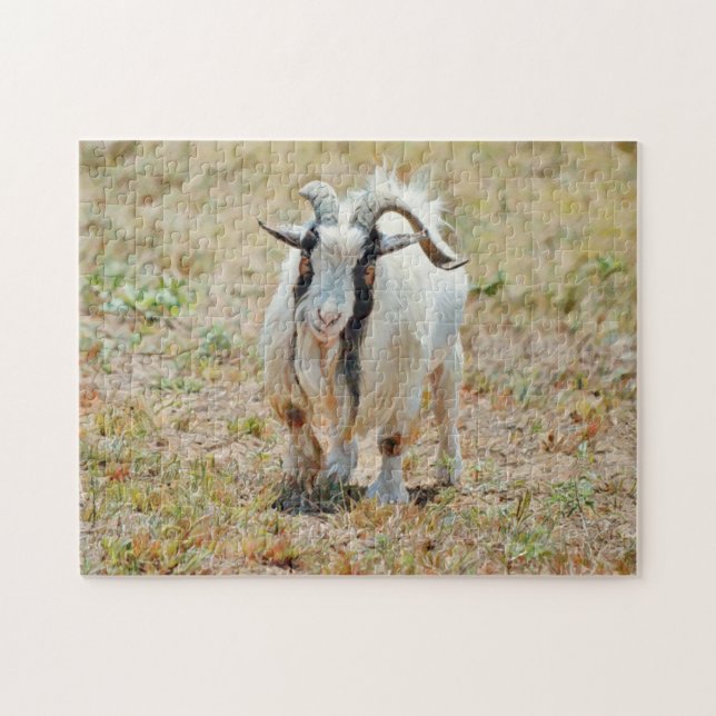 Niedliches Gruff Billy Goat Farm Puzzle (Horizontal)