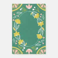 Niedliches grünes Blumenmuster. Botanische Vegetat