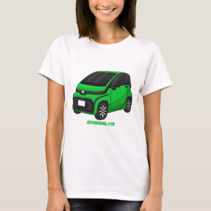 Niedliches grünes Kleinwagen T-Shirt
