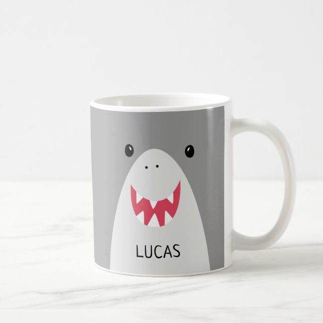 Niedliches Hai Kaffeetasse (Rechts)