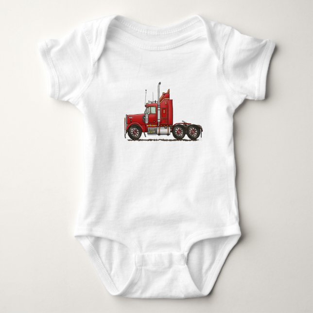 Niedliches Halb-Fahrerhaus Baby Strampler (Vorderseite)