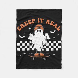 Niedliches Hallowee auf der Rennstrecke von Creep  Fleecedecke