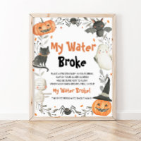 Niedliches Halloween Baby Dusche Mein Wasser Broke