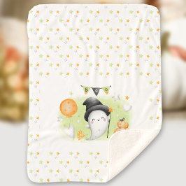 Niedliches Halloween Baby Sherpa Blanket Sherpadecke