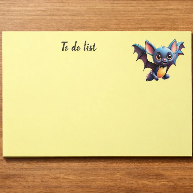 Niedliches Halloween-Bat Notepad Notizblock (Von Creator hochgeladen)