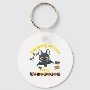 Niedliches Halloween-Bat Schlüsselanhänger