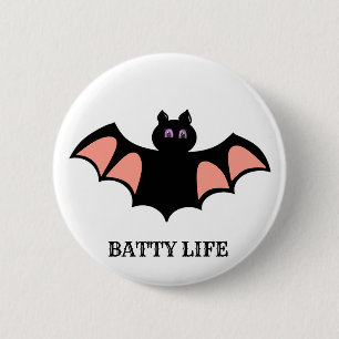 Niedliches Halloween-Becken Button