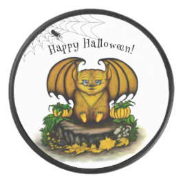 Niedliches Halloween-Becken Eishockey Puck