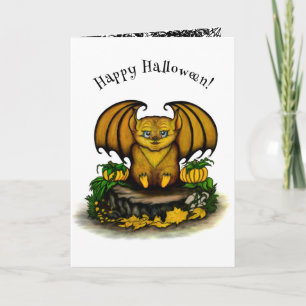 Niedliches Halloween-Becken Karte