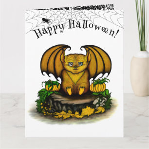 Niedliches Halloween-Becken Karte