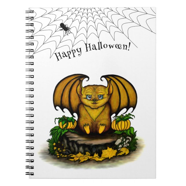 Niedliches Halloween-Becken Notizblock (Vorderseite)