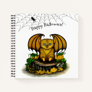 Niedliches Halloween-Becken Notizbuch