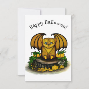 Niedliches Halloween-Becken RSVP Karte