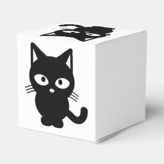 Niedliches Halloween Black Cat Kitty Geschenkschachtel