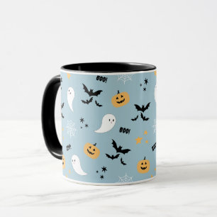 Niedliches Halloween Boo Blush Blue Tasse