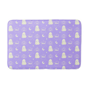 Niedliches Halloween-Boo-Ghost-Muster Badematte