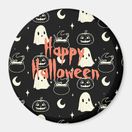 Niedliches Halloween-Boo-Ghost-Muster Magnet