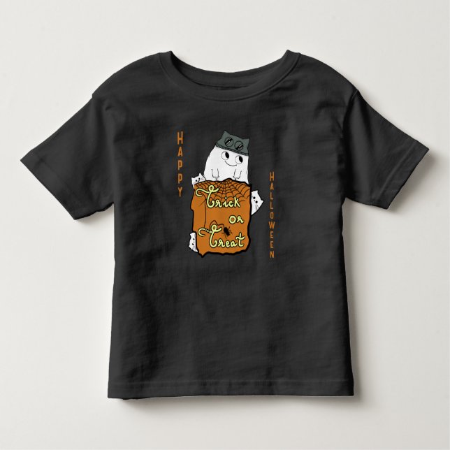 Niedliches Halloween Boo - Trick oder Treat Hallow Kleinkind T-shirt (Vorderseite)