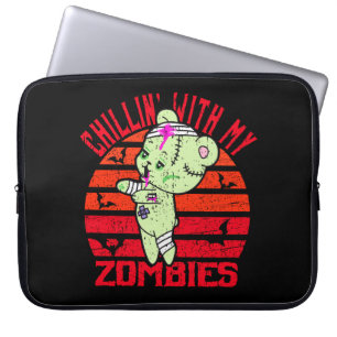 Niedliches Halloween Chillin' mit meinem Zombies-T Laptopschutzhülle