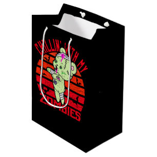 Niedliches Halloween Chillin' mit meinem Zombies-T Mittlere Geschenktüte