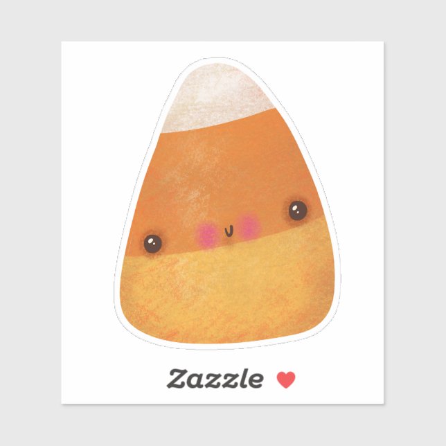 Niedliches Halloween-Dekor Candy Corn Aufkleber (Blatt)