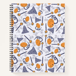 Niedliches Halloween-Doodle-Notebook - Magische Pu Notizbuch