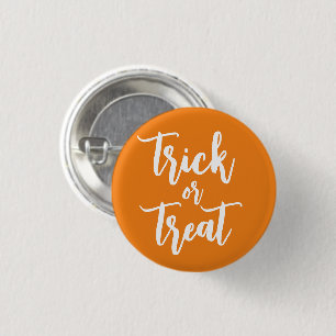 Niedliches Halloween-Drehbuch Trick oder Orange-Sc Button