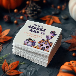 Niedliches Halloween erster Geburtstag Serviette