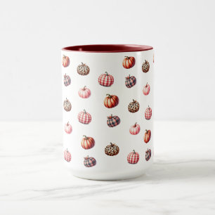 niedliches Halloween/Fall Kürbismuster Tasse