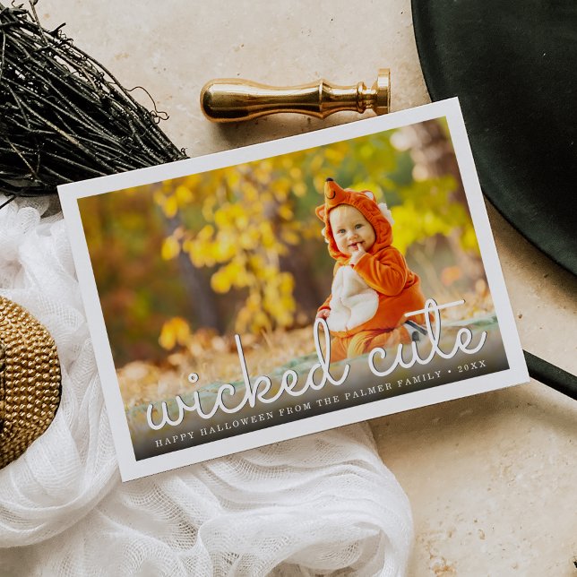 Niedliches Halloween-Foto Karte (Von Creator hochgeladen)