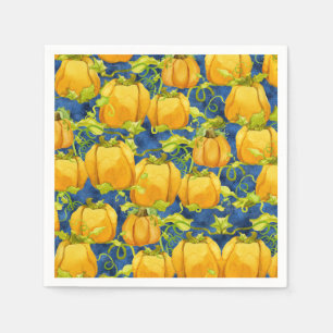 Niedliches Halloween für Kids Pumpkin Patch Blätte Serviette