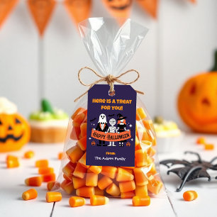 Niedliches Halloween-Geist, Mummy & Hexe-Gastgesch Geschenkanhänger
