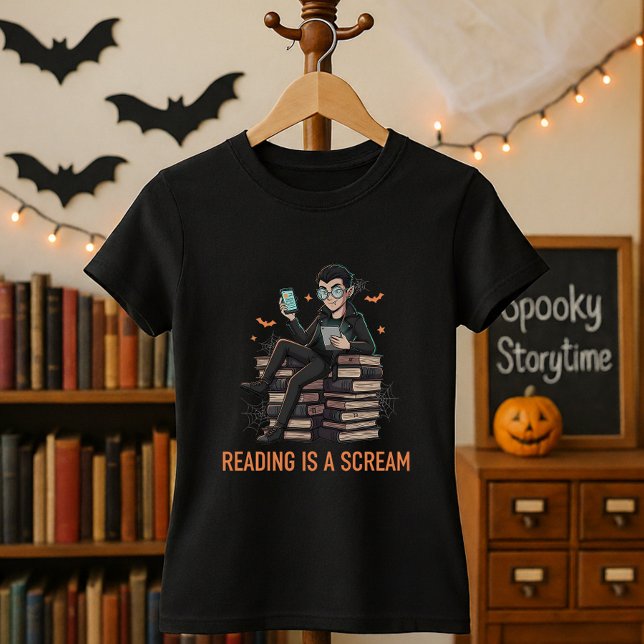 Niedliches Halloween-Geschenk für Bibliothekare un T-Shirt (Von Creator hochgeladen)