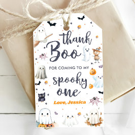 Niedliches Halloween Ghost 1. Geburtstag Party Geschenkanhänger