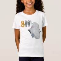 Niedliches Halloween Ghost Boo Wassercolor