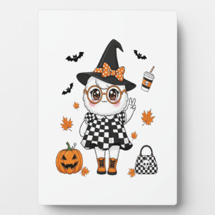 Niedliches Halloween-Ghost Fotoplatte