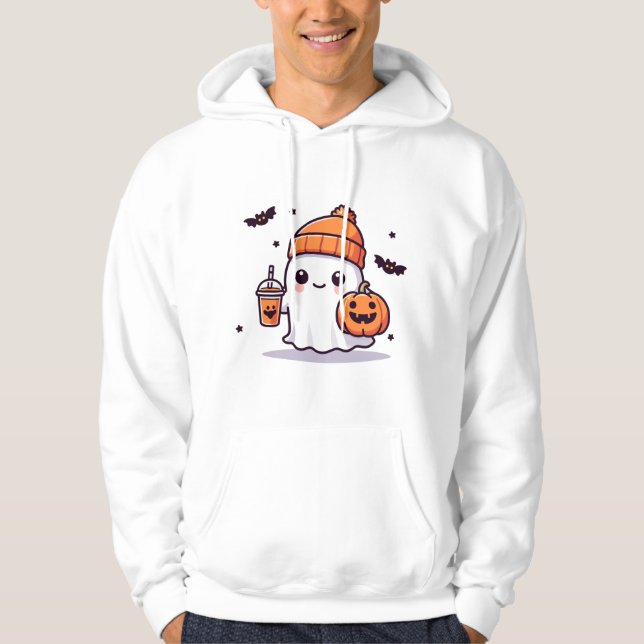 Niedliches Halloween-Ghost Hoodie (Vorderseite)