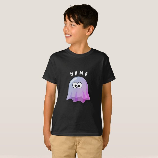Niedliches Halloween-Ghost, individuell einstellba T-Shirt (Vorne ganz)