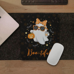 Niedliches Halloween Ghost Pumpkin Gewürz Personal Mousepad