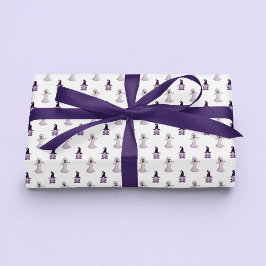 Niedliches Halloween Ghost Witz Gnome-Muster Geschenkpapier