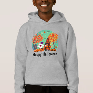 Niedliches Halloween Gnome und Geist mit Text Boy' Hoodie