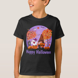 Niedliches Halloween Gnome und Geist mit Text Boy' T-Shirt