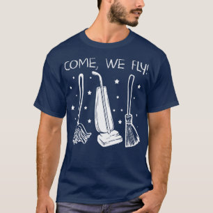Niedliches Halloween Hexenbrooms kommt, wir fliege T-Shirt